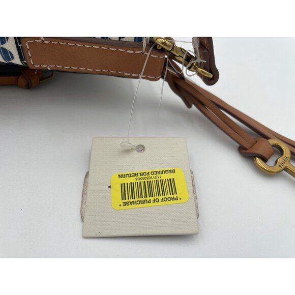 Fossil Vintage Crossbody Bag With Adjustable Strap & Key Charm - Picture 5 of 6